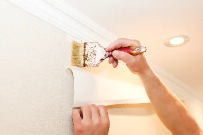 Pose de papier peint à Nâves-Parmelan — revêtements muraux et toiles de verre